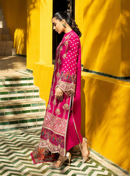 Zainab Chottani | Chikankari 25 | Aanya - 4B L Hot Pink Chikankari