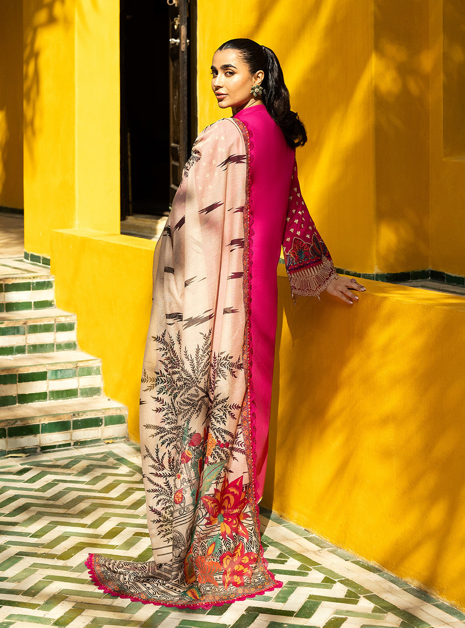 Zainab Chottani | Chikankari 25 | Aanya - 4B S Hot Pink Chikankari