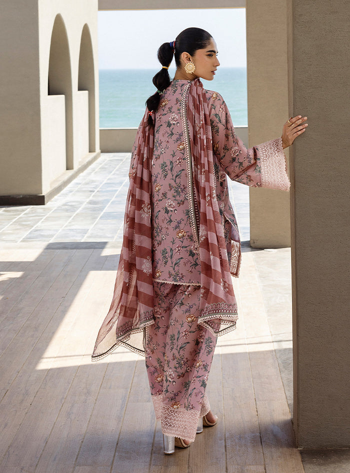 Zainab Chottani | Tahra Lawn 25 | Maraya M Pink Lawn