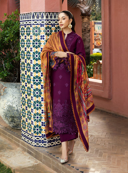 Zainab Chottani | Chikankari 25 | Nia - 6B XS Berry Lawn