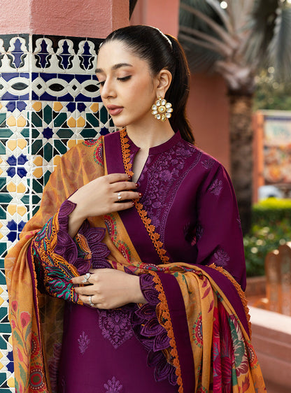 Zainab Chottani | Chikankari 25 | Nia - 6B M Berry Lawn
