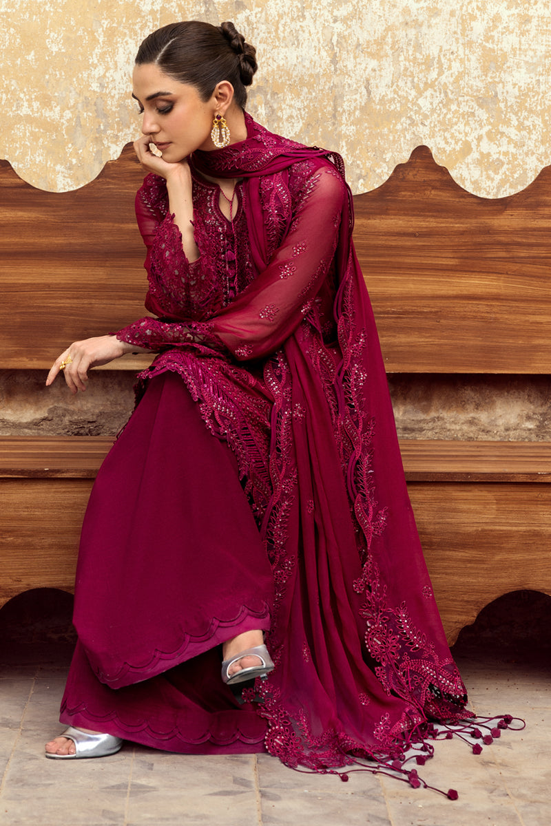 Qalamkar | Chiffon Edit | WC-02 SIOFE - Pakistani Designer Dress - by Qalamkar - Type : Ladies Clothes - 100% Original at Saira Sultan