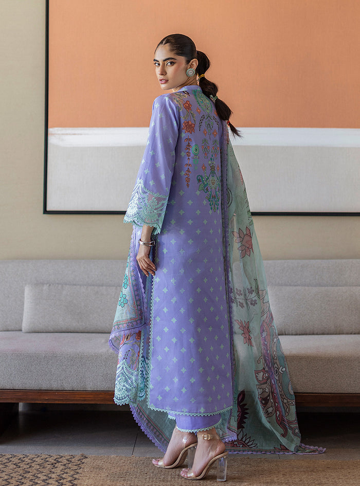 Zainab Chottani | Tahra Lawn 25 | Lina XL Light Lavender Lawn