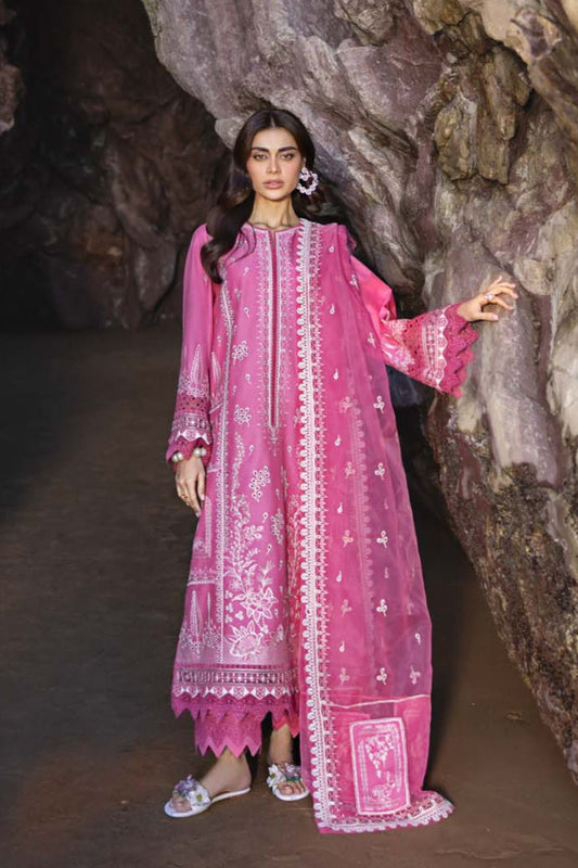 Akbar Aslam | Mare Lawn Edit 25 | Mireia XS Rose Pink Lawn