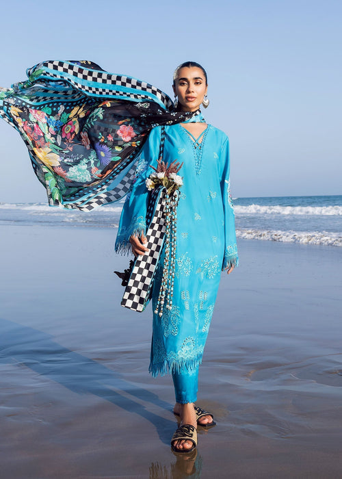 Sadaf Fawad Khan | Siraa Lawn 25 | Mystic Sea XS Sea Green Lawn