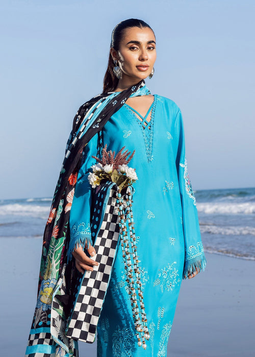 Sadaf Fawad Khan | Siraa Lawn 25 | Mystic Sea M Sea Green Lawn