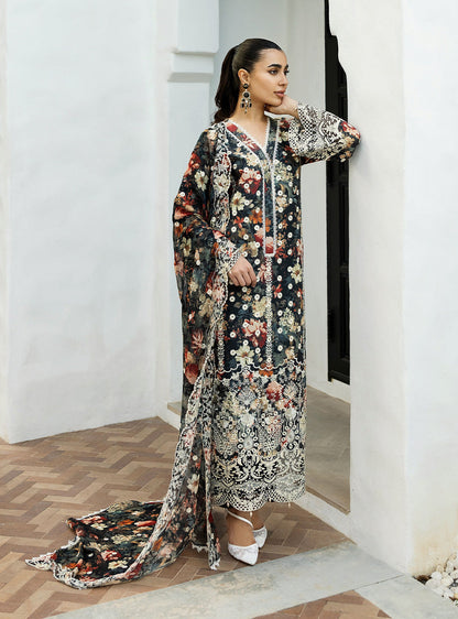 Zainab Chottani | Chikankari 25 | Reeya - 10A XS Black Chikankari