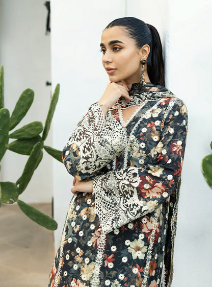 Zainab Chottani | Chikankari 25 | Reeya - 10A M Black Chikankari