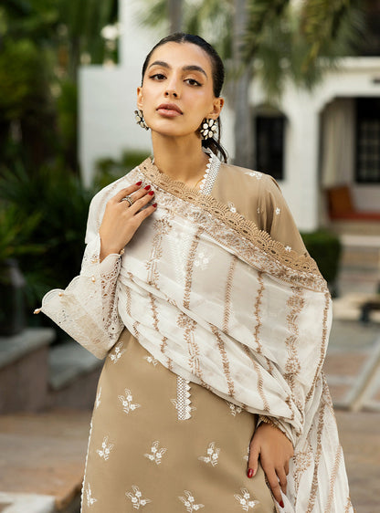 Zainab Chottani | Chikankari 25 | Sia - 11A M Sand Chikankari