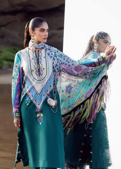 Sadaf Fawad Khan | Siraa Lawn 25 | Surf Gypsy M Sea Green Lawn