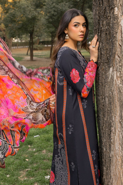 Charizma | C prints Lawn | CP5-18 M Black Lawn