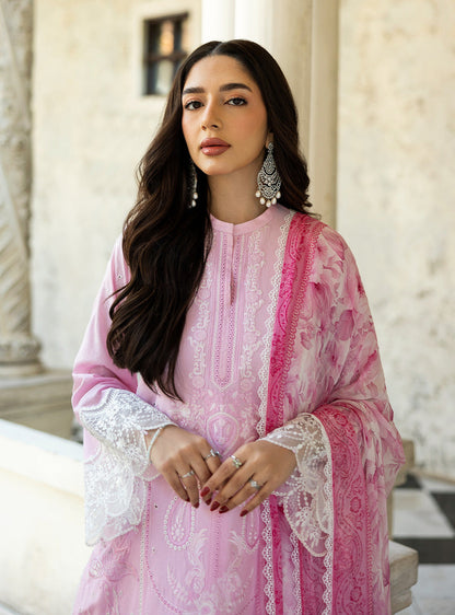 Zainab Chottani | Chikankari 25 | Liyah - 7A M Blush Pink Chikankari