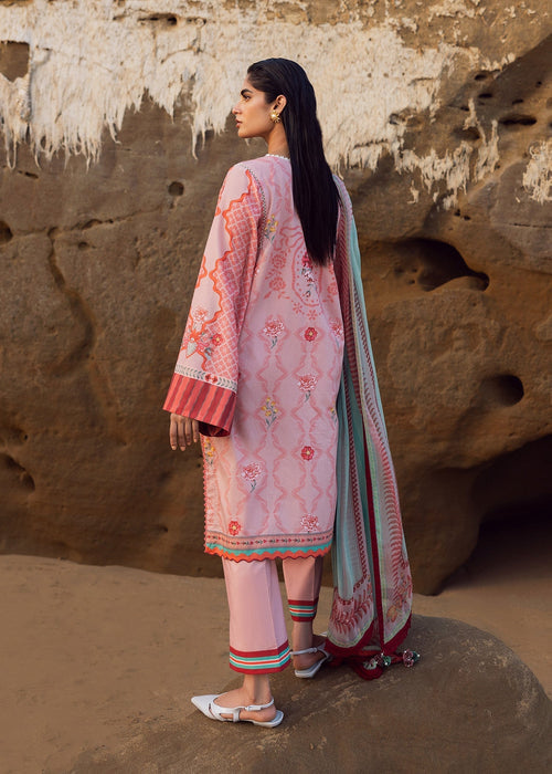 Sadaf Fawad Khan | Siraa Lawn 25 | Bows & Ribbons S Pink Lawn