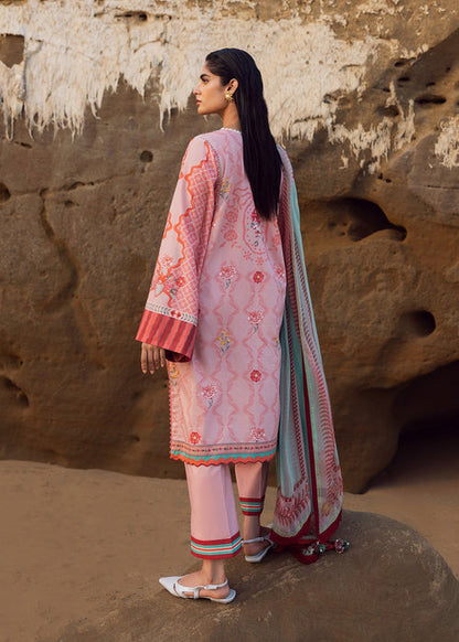 Sadaf Fawad Khan | Siraa Lawn 25 | Bows & Ribbons S Pink Lawn