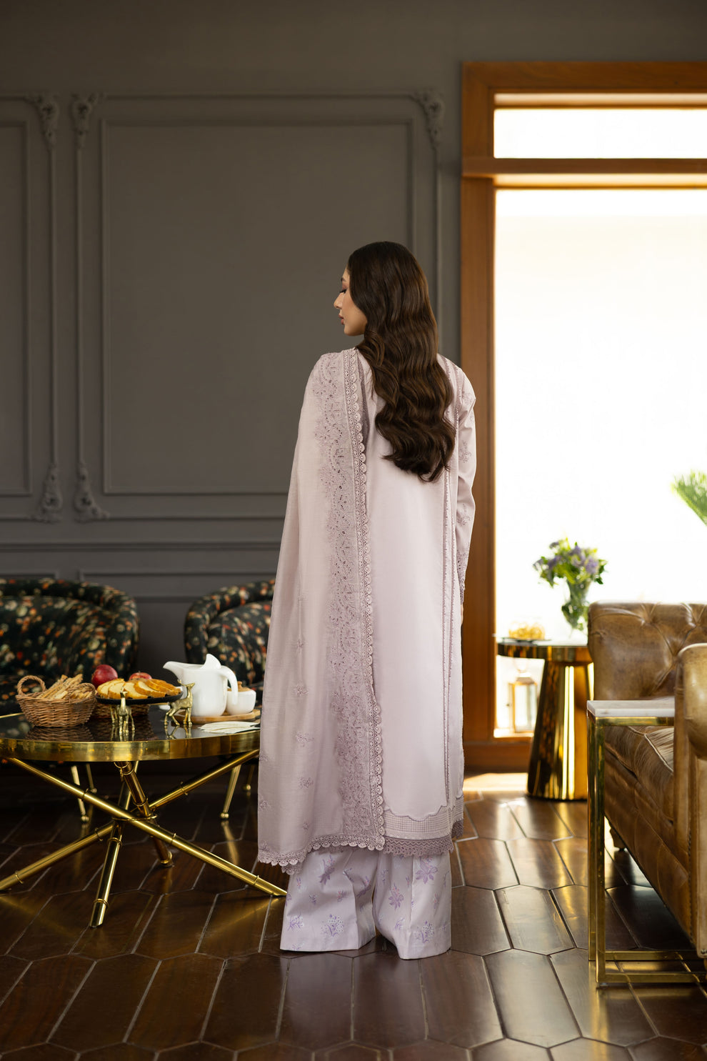 Florent | Eid Collection | FEF - 1B S Gray Chikankari
