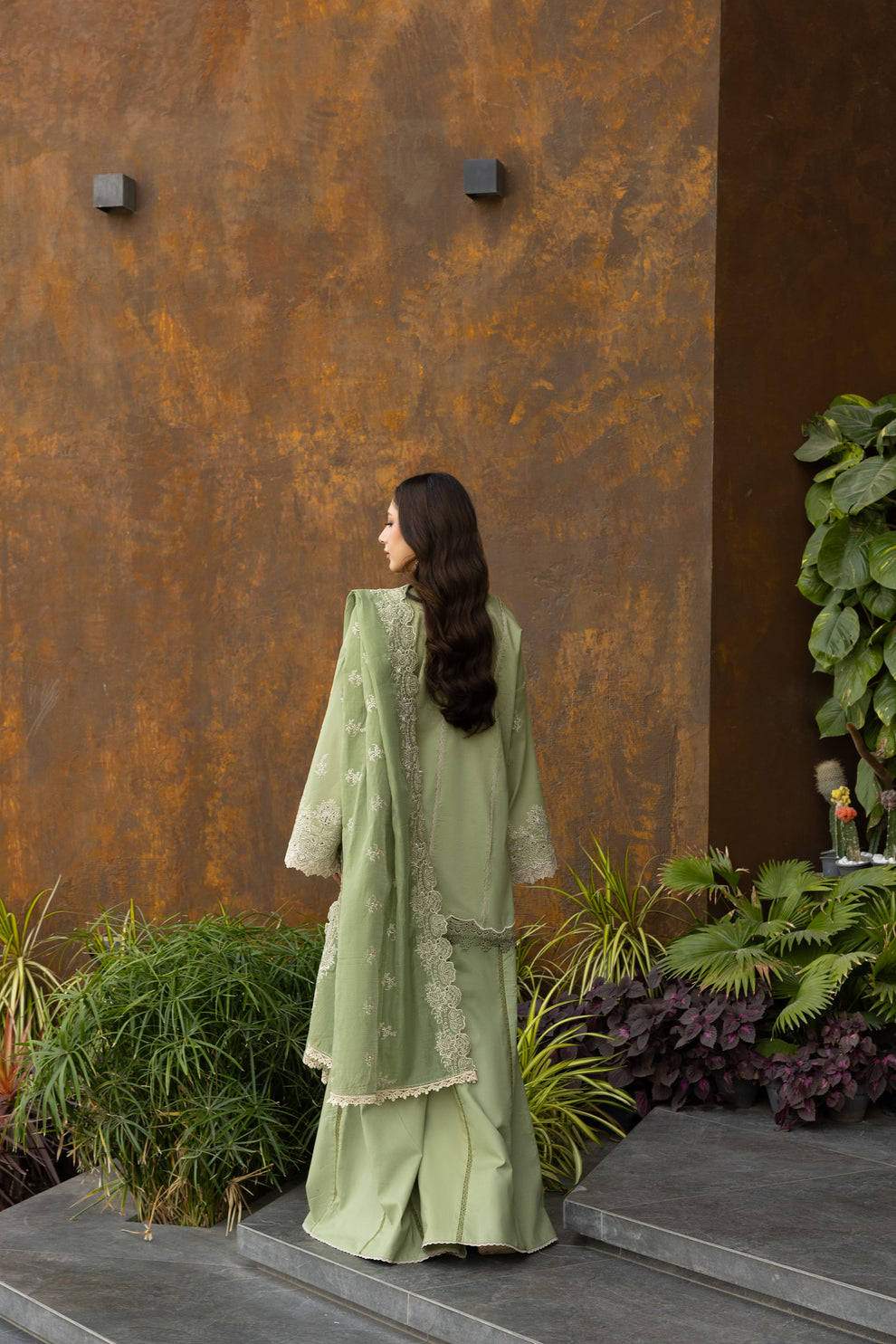 Florent | Eid Collection | FEF - 1A S Mint Green Chikankari
