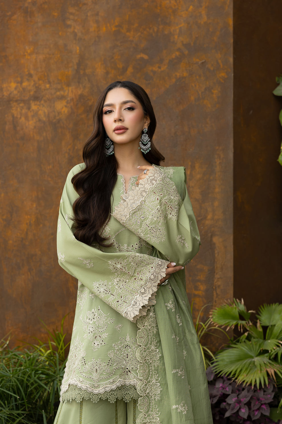 Florent | Eid Collection | FEF - 1A M Mint Green Chikankari