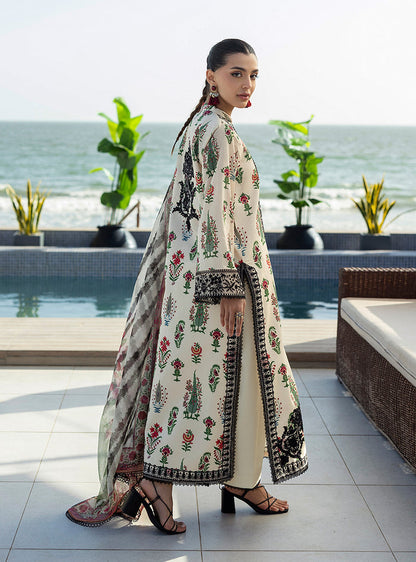 Zainab Chottani | Tahra Lawn 25 | Azureh M Pearl White Lawn