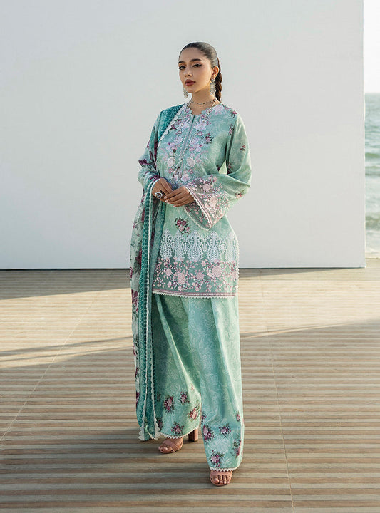 Zainab Chottani | Tahra Lawn 25 | Anahita XS Mint Lawn