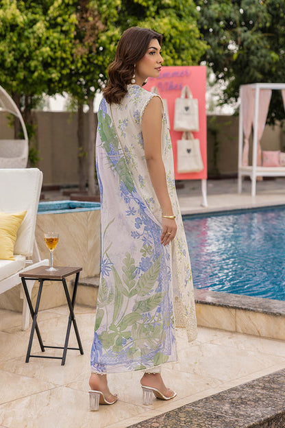 Saad Shaikh | Lawn 25 | Offwhite - Tropelle S Off White Lawn