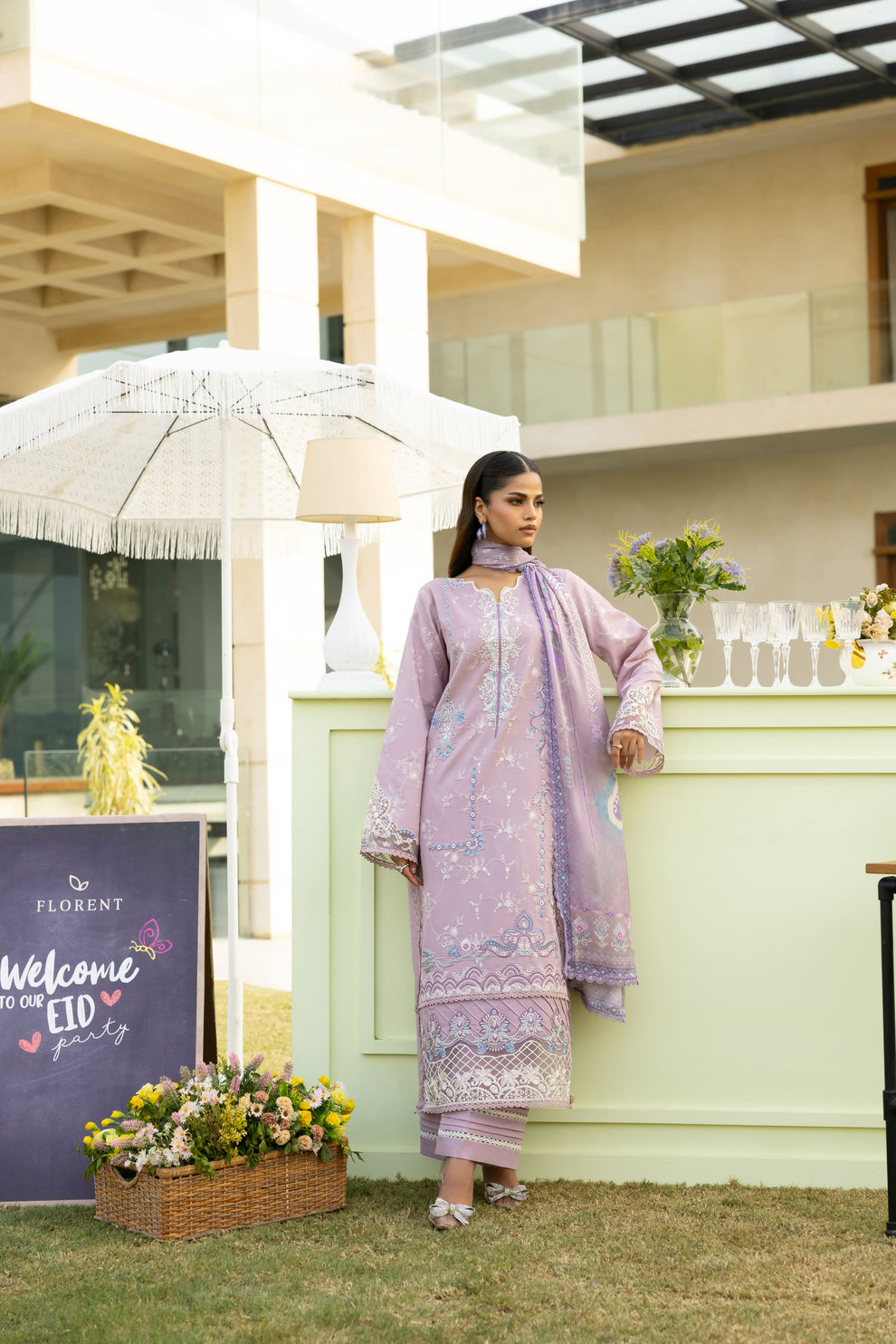Florent | Eid Collection |FEF - 8A Custom Size Soft Lilac