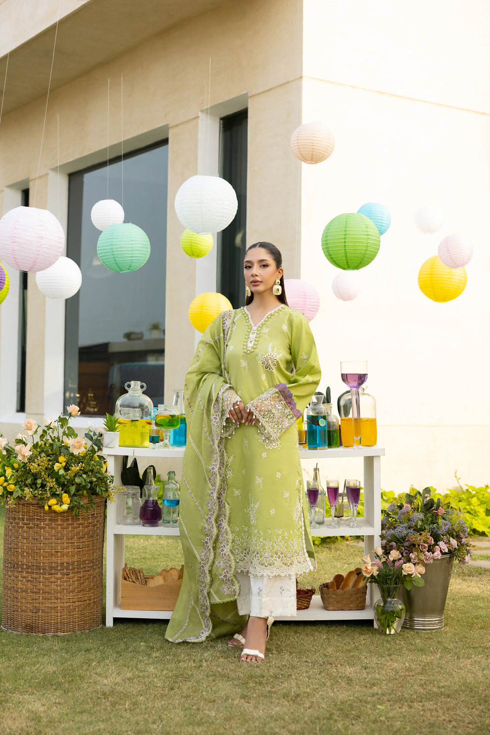 Florent | Eid Collection |FEF - 7B Custom Size Mint Green