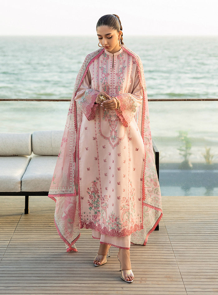 Zainab Chottani | Tahra Lawn 25 | Kaira S Light Pink Lawn