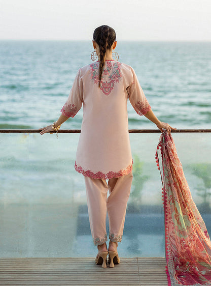 Zainab Chottani | Tahra Lawn 25 | Kaira M Light Pink Lawn
