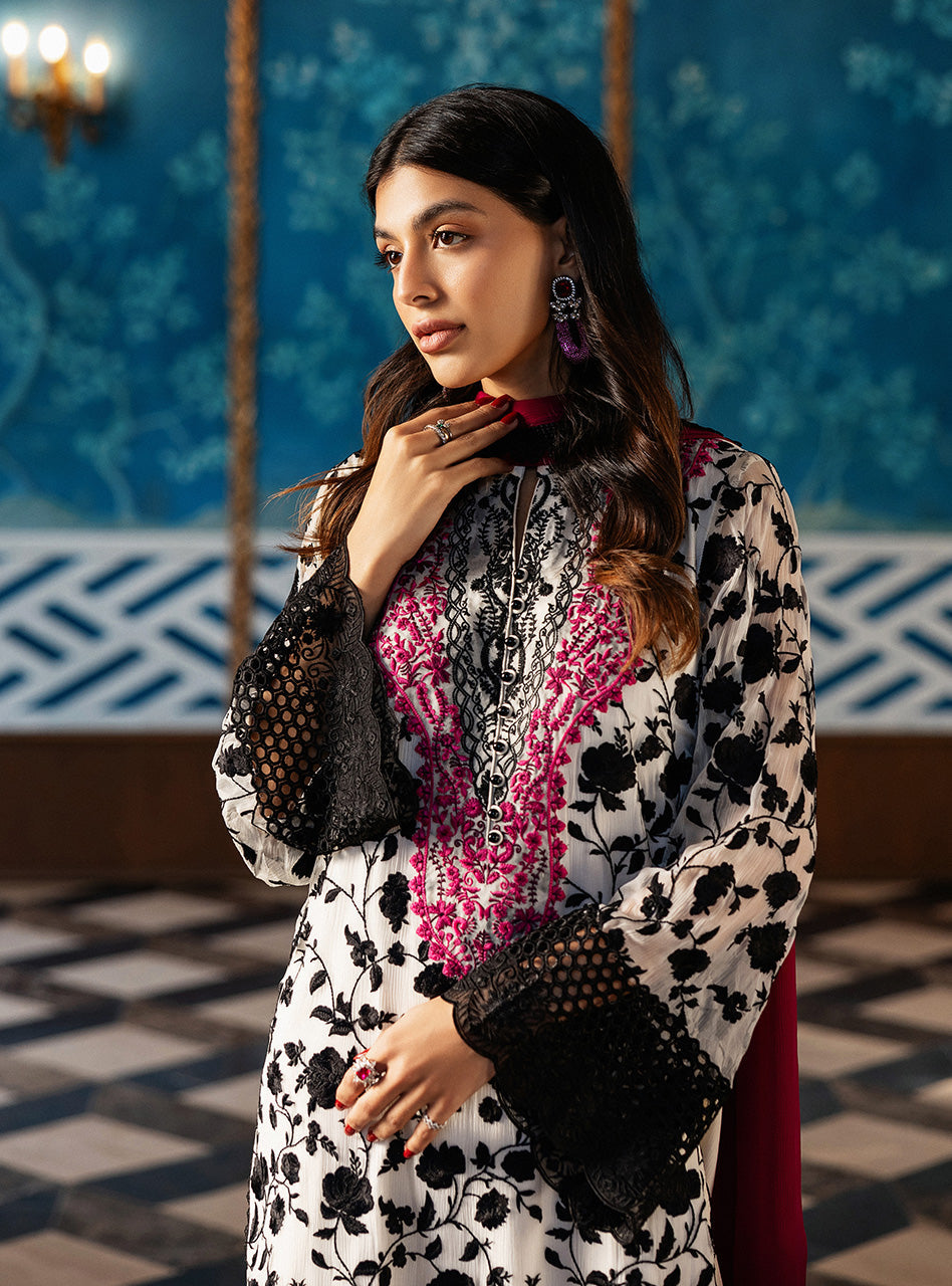 Zainab Chottani | Ramadan Edit 25 | Ivory Symphony M White Pure Chiffon