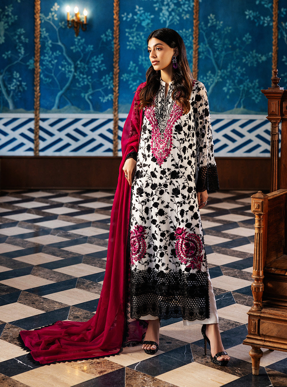 Zainab Chottani | Ramadan Edit 25 | Ivory Symphony XS White Pure Chiffon