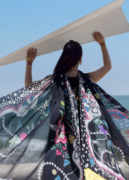 Sadaf Fawad Khan | Siraa Lawn 25 | Luna M Black Lawn