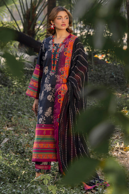 Charizma | C prints Lawn | CP5-14 XL Black Lawn