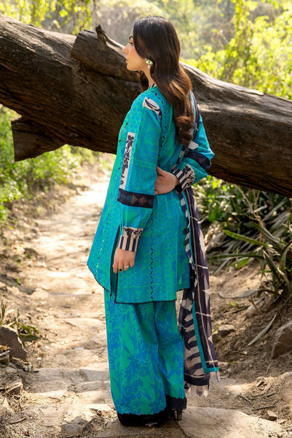 Charizma | C prints Lawn | CP5-17 M Bright Teal Lawn