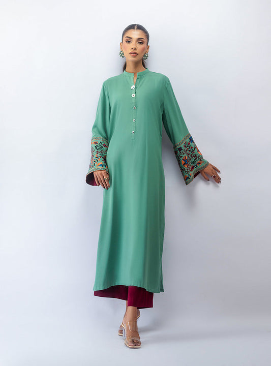 Zainab Chottani | Aara Moonsoon Edit | Mint Escape - Pakistani Designer Dress - by Zainab Chottani - Type : Ladies Clothes - 100% Original at Saira Sultan