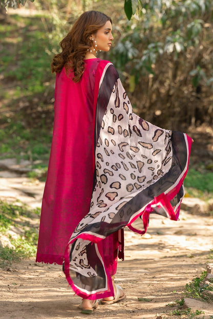 Charizma | C prints Lawn | CP5-12 XL Carrot Pink Lawn