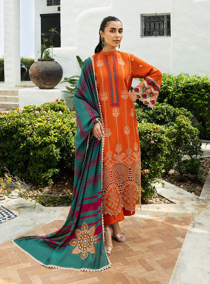 Zainab Chottani | Chikankari 25 | Zynah - 1A XS Orange Chikankari