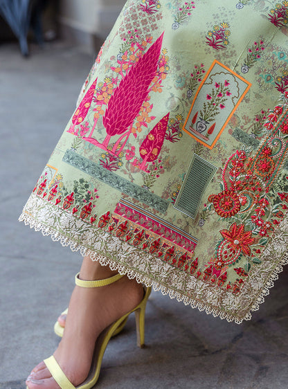 Zainab Chottani | Tahra Lawn 25 | Zaira L Apple Green Lawn