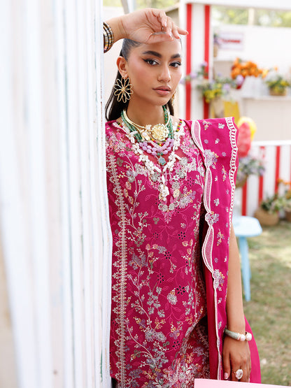 Bin Ilyas | Carnival Summer Edit 25 | 35 - B XL Magenta Lawn