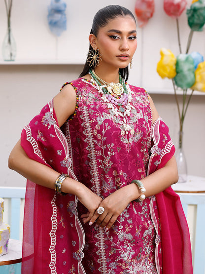 Bin Ilyas | Carnival Summer Edit 25 | 35 - B L Magenta Lawn