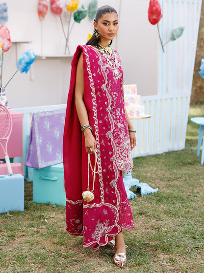 Bin Ilyas | Carnival Summer Edit 25 | 35 - B S Magenta Lawn