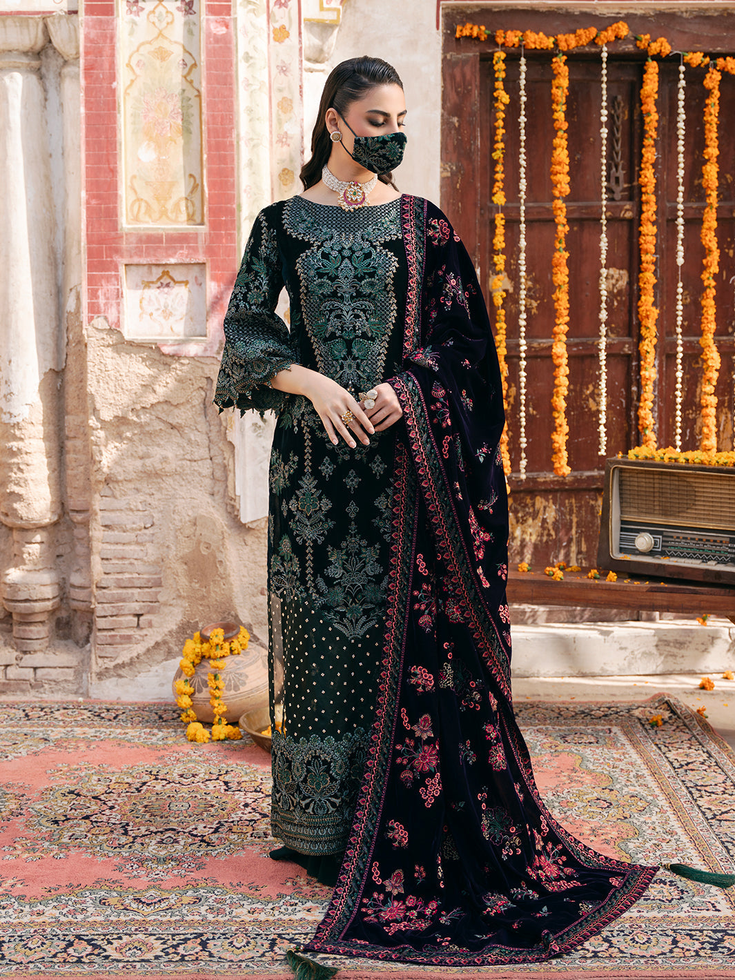 Flossie | Siara Velvet Formals | V-102 - B XS Bottle Green Velvet