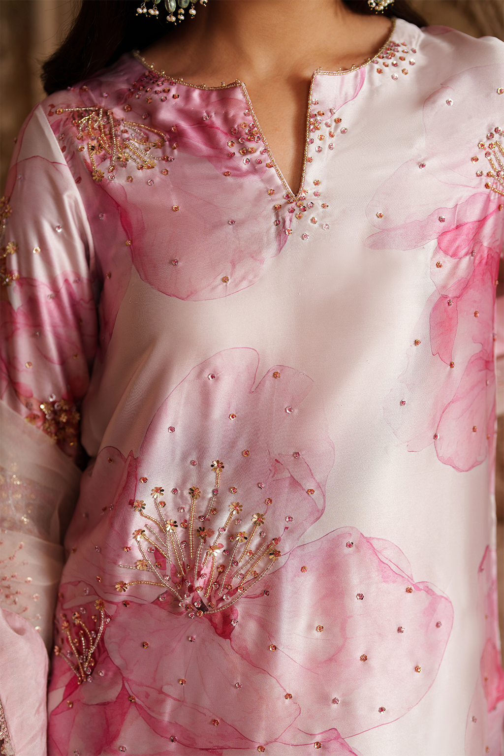 Iznik | Festive Formal | UE-547 Printed Charmeuse - Pakistani Designer Dress - by Iznik - Type : Ladies Clothes - 100% Original at Saira Sultan