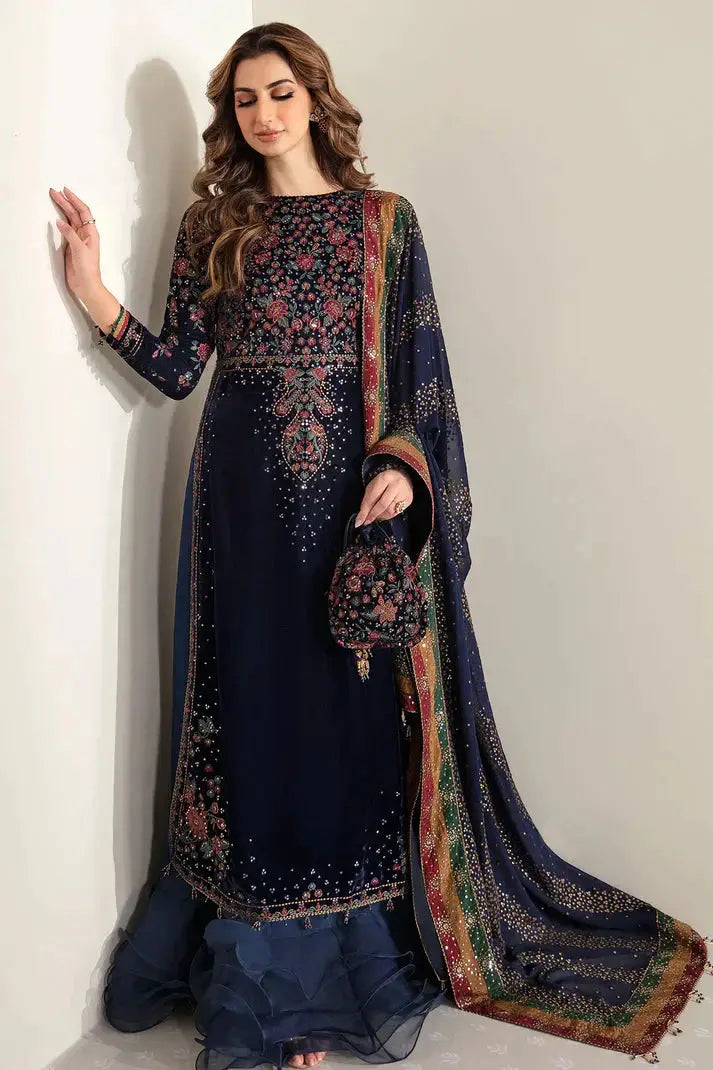 Jazmin | Velvet 23 | VF-2005 - Pakistani Designer Dress - by Jazmin | Type: Formal - 100% Original at Saira Sultan