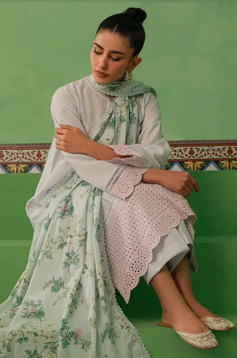 Cross Stitch | Mahiri Embroidered Collection | AQUA PEARL - Pakistani Designer Dress - by Cross Stitch | Type: Luxury - 100% Original at Saira Sultan