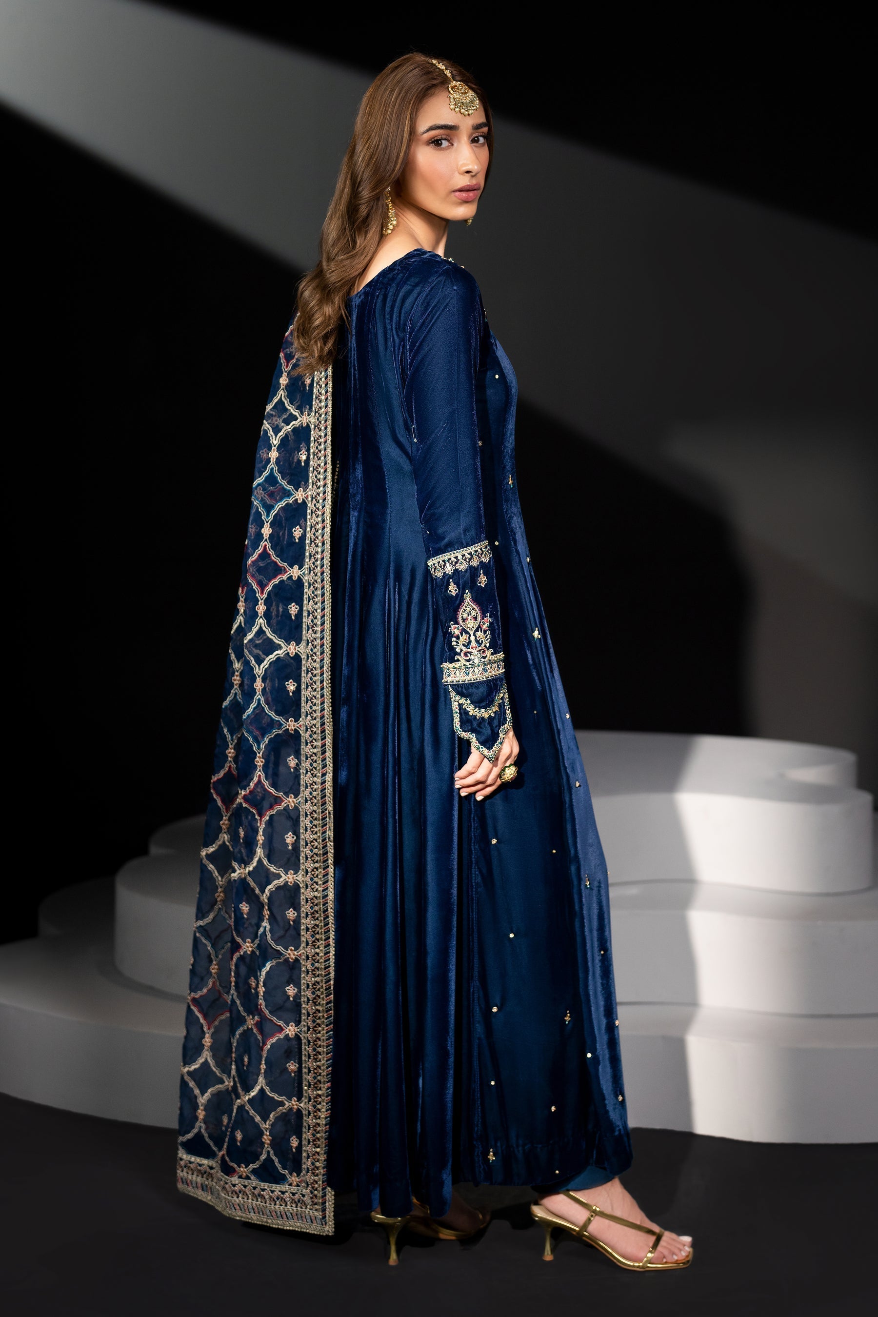 Naqshi | Makhmal 24 | LEILA S Royal Blue Velvet