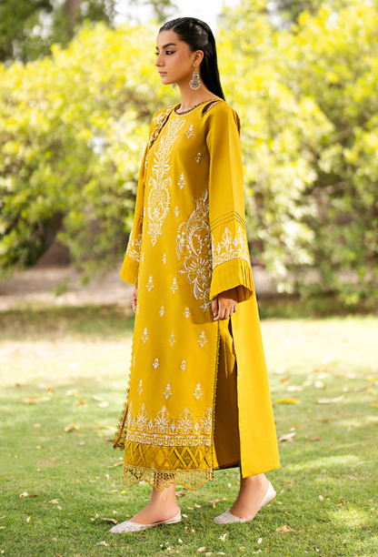Humdum | Selin Lawn 25 | Selin - D03 M Mustard Yellow Lawn