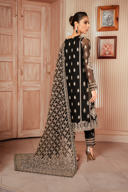 Iznik | Chiffon Kari | ICK-03 Embroidered Chiffon - Pakistani Designer Dress - by Iznik | Type: Formal - 100% Original at Saira Sultan