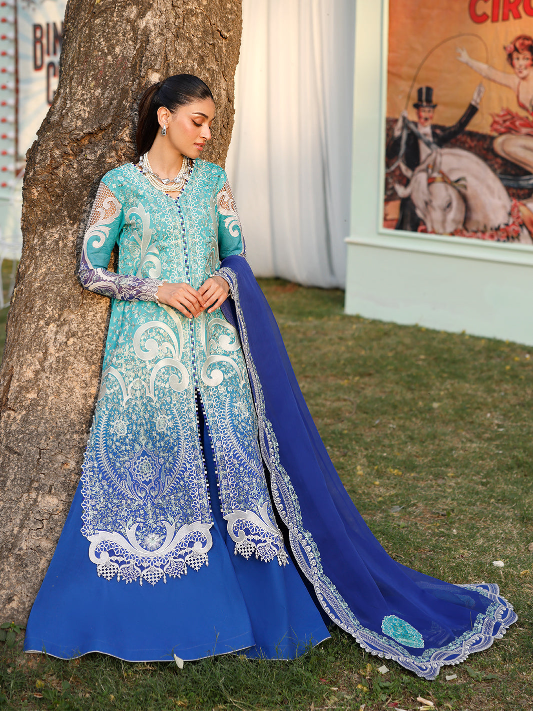 Bin Ilyas | Carnival Summer Edit 25 | 36 - A XL Blue Lawn