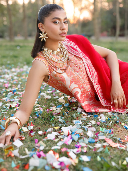 Bin Ilyas | Carnival Summer Edit 25 | 36 - B XL Hot Pink Lawn