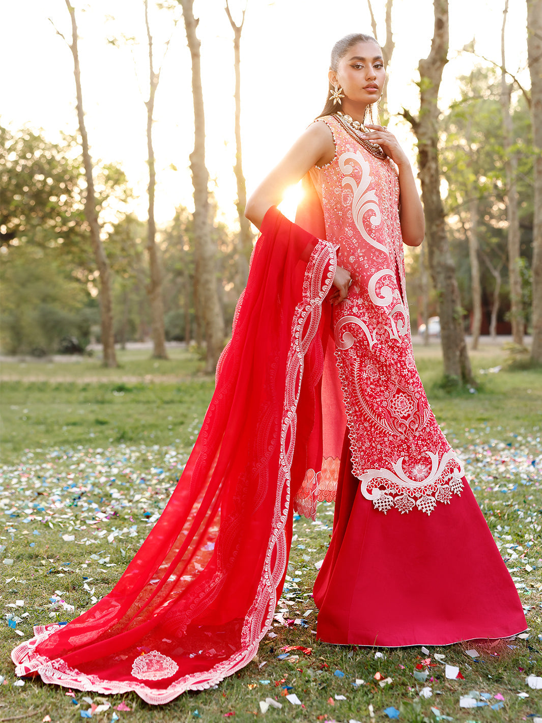 Bin Ilyas | Carnival Summer Edit 25 | 36 - B S Hot Pink Lawn